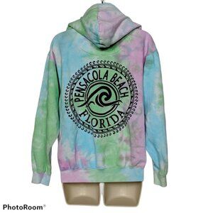 Exist Pensacola Beach Florida Tie Dye Hoodie Small